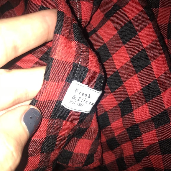 Frank & Eileen “Eileen” Shirt Plaid Button Down L Buffalo Check - Picture 7 of 9